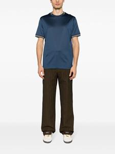 Paul Smith stripe-detail cotton T-shirt - Blauw