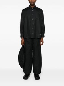 Comme Des Garçons Homme Overhemd met logoprint - Zwart