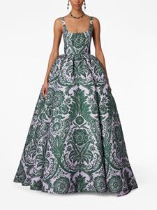 Carolina Herrera floral-print silk ball gown - Paars