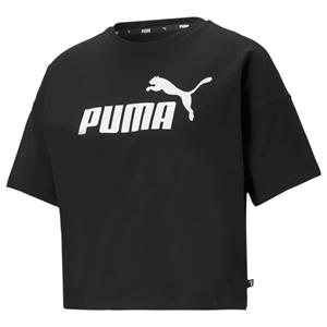 PUMA Crop-Top Essentials Logo Cropped T-Shirt Damen
