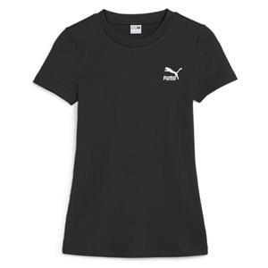 PUMA Classics geribbeld slim-fit T-shirt voor dames