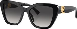 Luxottica Polo by Ralph Lauren RL8216U Damen-Sonnenbrille Vollrand Butterfly Acetat-Gestell, schwarz