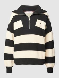 Tommy Hilfiger Strickpullover "CO CARDI STITCH 1/2 ZIP SWT"