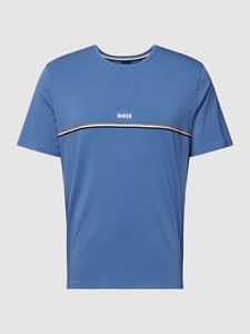 Boss T-shirt met contraststrepen, model 'Unique'