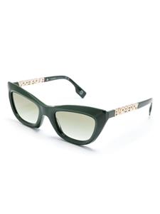 Burberry Eyewear logo lettering plaque tinted sunglasses - Groen