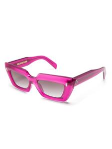 Cutler & Gross logo-lettering rectangle-frame sunglasses - Roze