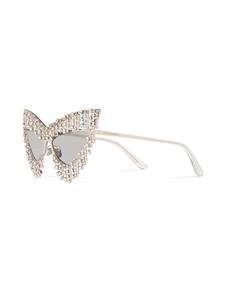 Dolce & Gabbana Eyewear Zonnebril met kattenoog montuur - Zilver