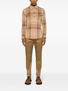 Ralph Lauren Purple Label Geruit shirtjack - Beige