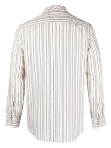 PT Torino striped self-tie shirt - Wit