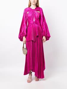 Acler Maxi-jurk met pofmouwen - Roze