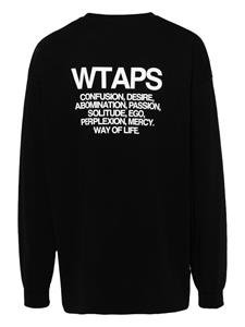 WTAPS Ingredients cotton T-shirt - Zwart