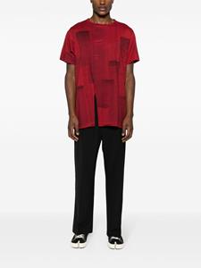 Yohji Yamamoto T-shirt met print - Rood