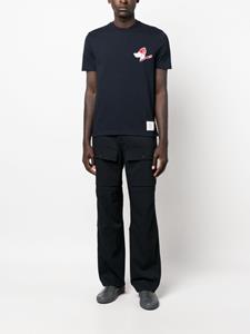 Thom Browne T-shirt met patch - Blauw