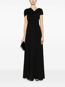 Co Grecian asymmetric maxi dress - Zwart