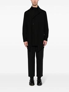 Yohji Yamamoto Gelaagd asymmetrisch overhemd - Zwart
