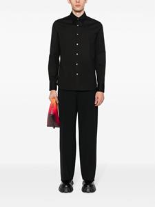 Lanvin Overhemd van stretch-katoen - Zwart