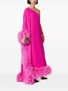 Valentino Cady Couture jurk met veren afwerking - Roze