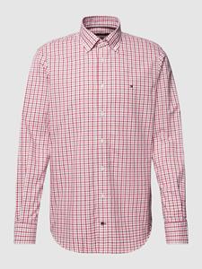 Tommy Hilfiger Regular fit zakelijk overhemd met vichyruit en labelstitching