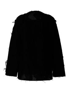 Yohji Yamamoto Denim blouse - Zwart