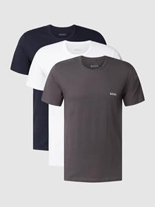 Boss T-shirt met labelstitching in een set van 3 stuks, model 'Classic'