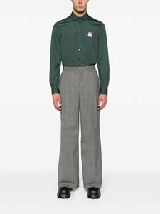 Moschino Teddy Bear-patch cotton shirt - Groen