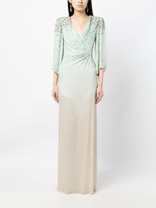 Jenny Packham Maxi-jurk met bloemenpatch - Groen