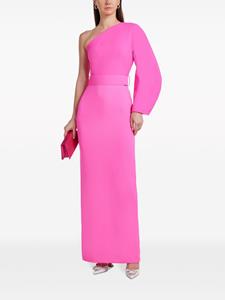 Solace London one-shoulder belted maxi dress - Roze