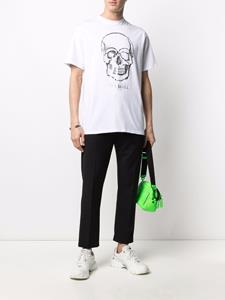 Philipp Plein T-shirt met doodskopprint - Wit