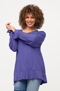 Ulla Popken Longsleeve Shirt Volants Oversized Rundhals Langarm