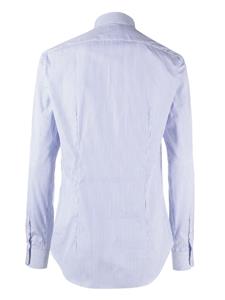 Xacus pinstriped cotton shirt - Blauw