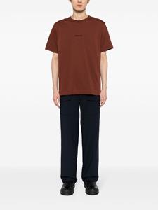 Helmut Lang Inside Out logo-embroidered cotton T-shirt - Rood