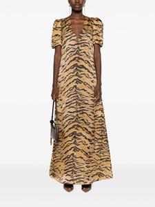 ZIMMERMANN Matchmaker tiger-print maxi dress - Bruin