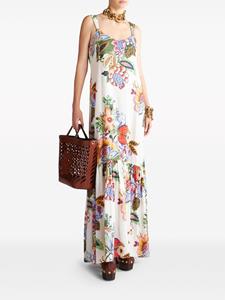 ETRO floral-print cotton blend maxi dress - Beige