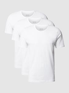 Boss T-shirt met labelstitching in een set van 3 stuks, model 'Classic'
