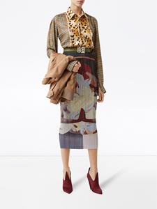 Burberry Oversized blouse - SOFT FAWN CHECK