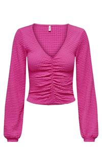 Only Onlmai l/s ruching top cc jrs