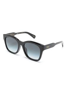 Chloé Eyewear Xena square-frame sunglasses - Zwart