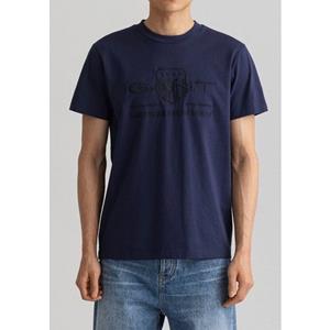 Gant T-shirt D.1  PRIDE PIQUE met logoborduursel op borsthoogte