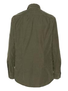 Glanshirt corduroy cotton shirt - Groen