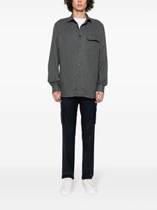 Corneliani spread-collar cotton shirt - Grijs