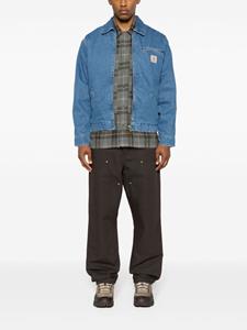 Carhartt L/S Hadley plaid-check flannel shirt - Grijs