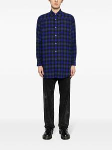 Undercover checkered ruched cotton shirt - Veelkleurig