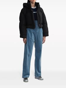 IRO corduroy cotton high-waist trousers - Blauw