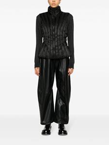 Mackage Illona Ladles drawstring-waist leather trousers - Zwart