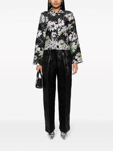 Stine Goya Ciara logo-waistband trousers - Zwart