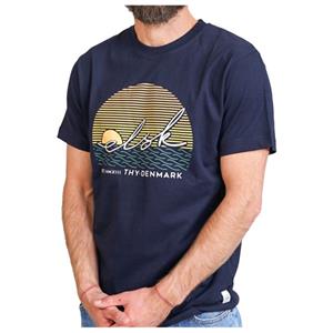 ELSK  Sunsign Brushed T-Shirt - T-shirt, blauw