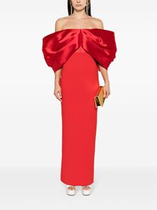 Solace London Filippa off-shoulder gown - Rood