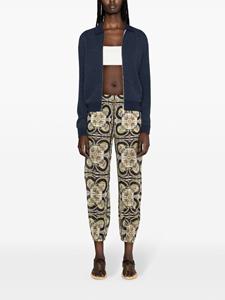 Tory Burch Sundial Square printed trousers - Blauw
