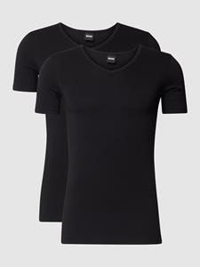 Boss T-shirt met V-hals in een set van 2 stuks, model 'Modern'