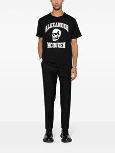 Alexander McQueen logo-print cotton T-shirt - Zwart
